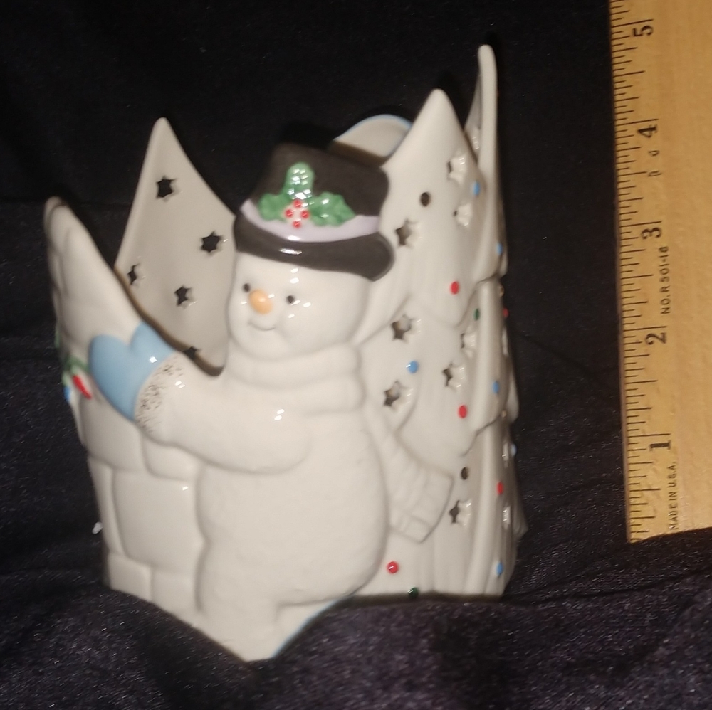 Lenox For the Holidays Snowy and Bright SNOWMAN VOTIE